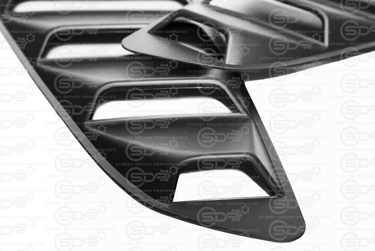 2015-2023 Ford Mustang S550 | Matte Black Side Quarter Window Louver Sun Shade Cover